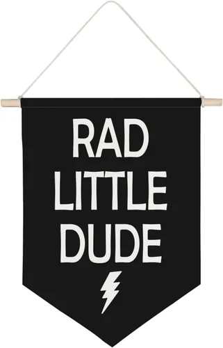 QODUNG Rad Little Dude - Bandera de lona para colgar en la pared, decoración de pared para habitación de adolescentes, sala de juegos, habitación de