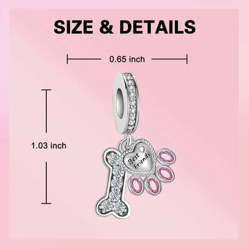 Miniatura 48 de Dije de girasol con diseño de estrella y luna y elefante para pulsera, collar de plata de ley 925, dijes de corazón de amor para mujer, regalo