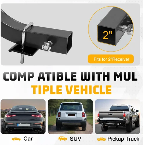 Miniatura 2 de Soporte de enganche para 4 bicicletas, soporte plegable para coches, camiones, SUV, minivans