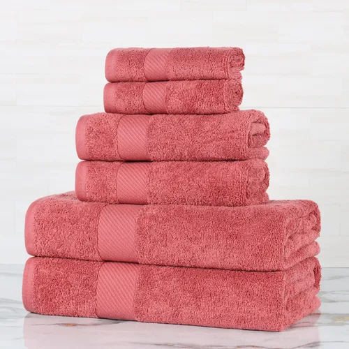 Miniatura 21 de SUPERIOR Kendell - Juego de 4 toallas de baño de algodón egipcio, absorbentes, para la ducha, artículos esenciales para el spa, toallas grandes