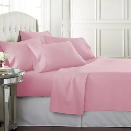 Miniatura 16 de Danjor Linens Juego de sábanas Cal King para personas que duermen con calor, sábanas de calidad de hotel con 4 fundas de almohada, bolsillos 03