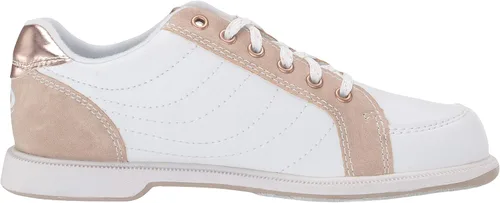 Miniatura 7 de Dexter Groove IV - Zapatos de boliche para mujer color blanco nobuck oro rosa