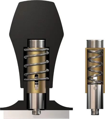 Miniatura 7 de Normcore Tamper de café con resorte de 1.791 in V4 para Flair Pro, Pro 2, base plana de acero inoxidable 304, mango ergonómico de aluminio