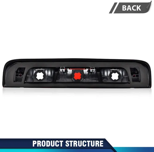 Miniatura 8 de PIT66 Tercera luz de freno trasera de montaje alto compatible con Chevy Silverado 2015-2021/compatible con GMC Sierra 1500 2500 3500 2015-2021 Rojo