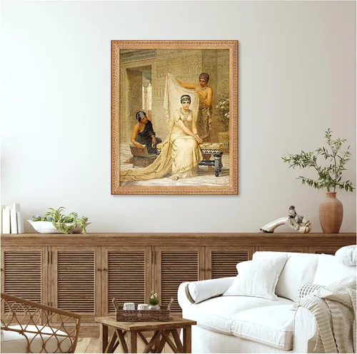 Miniatura 807 de A&T ARTWORK Campo de trigo con cipreses de Van Gogh Las reproducciones de arte clásico mundial, impresiones en lienzo giclée para decoración
