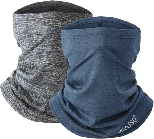 Miniatura 8 de ISQ Paquete de 2 polainas de cuello de invierno cálidas y cómodas, calentador de cuello masculino y femenino, adecuado para esquí y ciclismo al aire