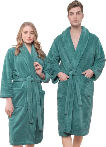 Miniatura 4 de American Soft Linen Paquete de bata unisex y juego de toallas de 6 piezas S/M