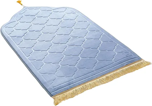 Miniatura 9 de JE JOUE Alfombra de oración musulmana islámica – Esponja gruesa musulmana para hombres y mujeres, Eid Travel Ramadán, suave, de lujo, ideal