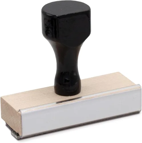 Miniatura 9 de Infusion Sello de madera tradicional con mango de madera negra (1" x 1")