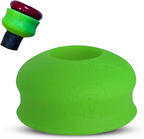 Miniatura 13 de Anillo de estrangulamiento de Grip-N-Rip para bate de béisbol/sóftbol con empuñadura de botón y apilable para un ajuste personalizado y comodidad