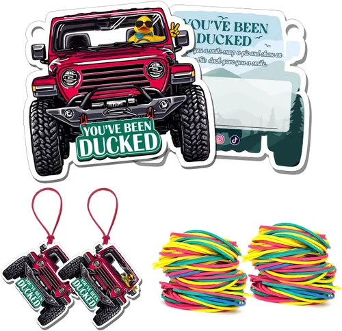 Miniatura 14 de You've Been Ducked - Tarjeta de juego, tarjeta de juego para Jeep o SUV, etiquetas de pato, pato de goma para etiquetas, diseño de automóvil de 4 4
