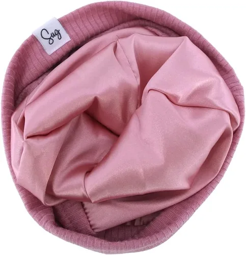 Miniatura 88 de Gorro de punto para recién nacido, para niños y niñas, con forro de satén sedoso, gorro para niños pequeños