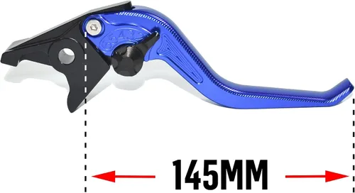 Miniatura 2 de Fishbone Pattern Short Brake Clutch Lever Set Compatible with Yamaha Fazer FZ-1 FZ-8 FZ-6 FZ-6R FZS60, CNC Aluminum Alloy Made (Black)