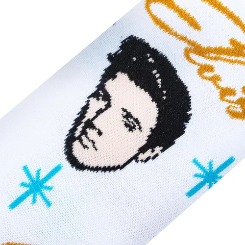 Miniatura 4 de Crazy Socks, Retro Elvis, King of Rock N Roll de los años 50, calcetines novedosos para adultos, Retro Elvis