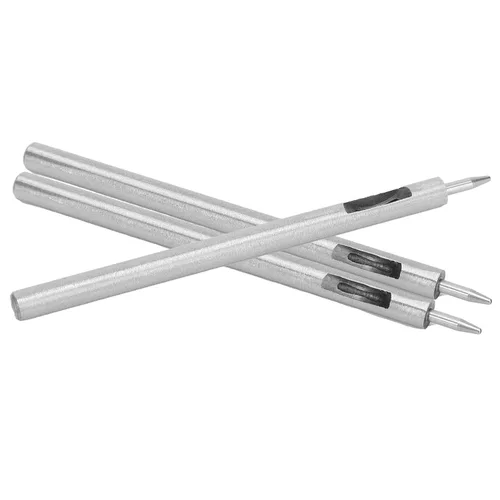 Miniatura 8 de YWBL-WH 3 piezas de perforador de cuero para manualidades, herramienta de perforación de acero aleado para correas de reloj, cinturones