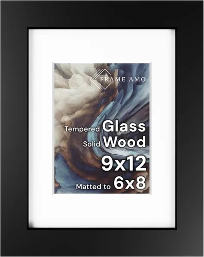 Miniatura 121 de Frame Amo Marco de póster de madera maciza de 13 x 19 pulgadas, color natural, tapete blanco para imagen de 11 x 17 pulgadas, parte frontal