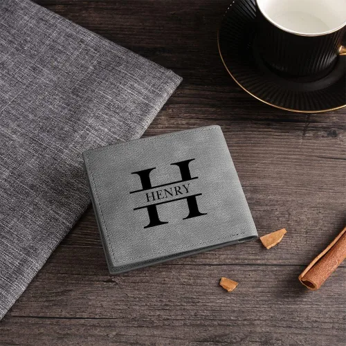 Miniatura 6 de lagofit Carteras con fotos personalizadas para hombres, billetera personalizada con imagen, regalos personalizados para hombres, novios, padres