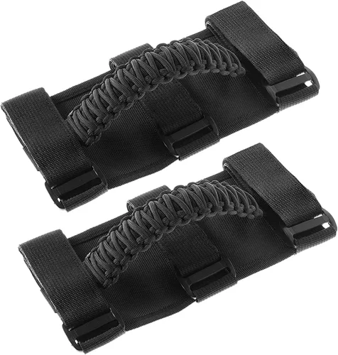 Savadicar 2 x Asas de Agarre para Barra Antivuelco Manijas de Agarre para Jeep Wrangler YJ TJ JK JL y Gladiator JT 1987-2023, UTV, ATV, Accesorios