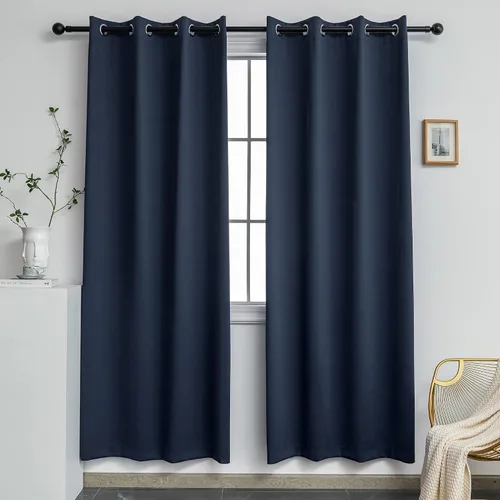 Miniatura 46 de YGO - Cortinas verdes de 183 cm de ancho por 213 cm de largo para dormitorio - Cortinas opacas con ojales en la parte superior, extra anchas