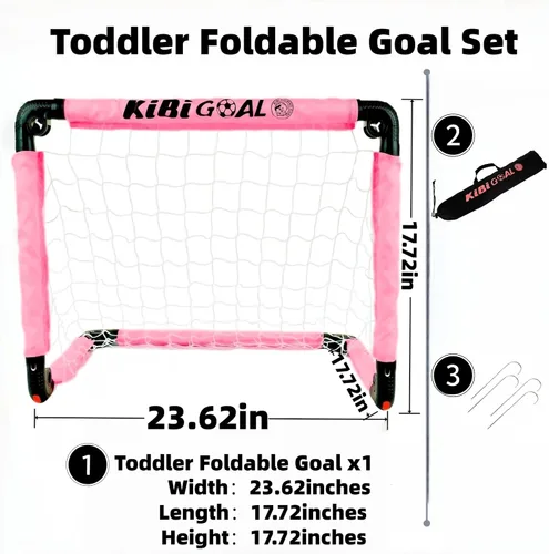 Miniatura 2 de Soccer Goal, Small Foldable Goal for Kids, Kids Goals for The Backyard/Indoor/Outdoor, Mini Soccer Toys Gifts for Children
