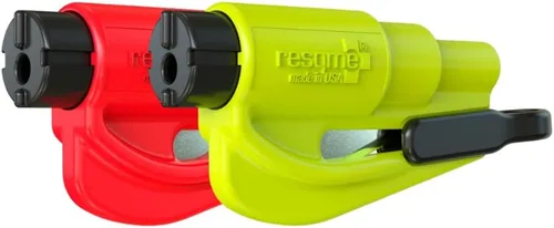 Miniatura 15 de resqme Llavero de emergencia compacto original, herramienta de escape de coche, cortador de cinturón de seguridad y rompevanas, fabricado en Estados