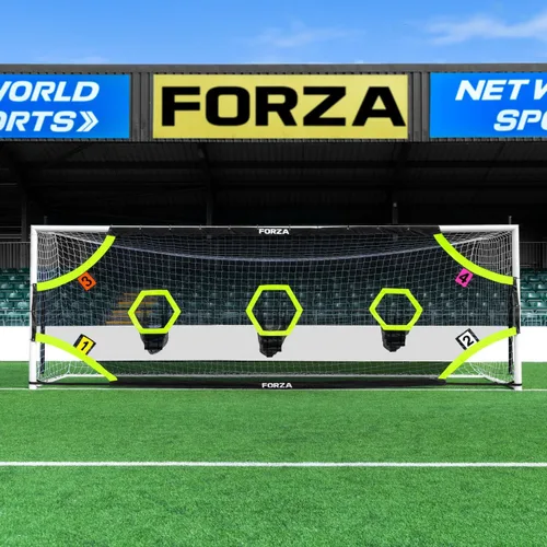 Miniatura 11 de FORZA Hojas de Blanco de Fútbol Profesional Red de Portería con Blancos de Fútbol Zonas de Puntuación para Mejorar la Precisión de Tiro