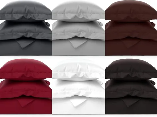 Miniatura 2 de Juego de funda de edredón de 3 piezas con 2 fundas de almohada de 800 hilos, 100% algodón, extra larga, para cama de tamaño Queen de gran