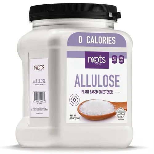 Roots Circle Edulcorante a base de plantas de alulosa, alternativa de azúcar cero calorías para hornear y bebidas, totalmente natural, Kosher, sin