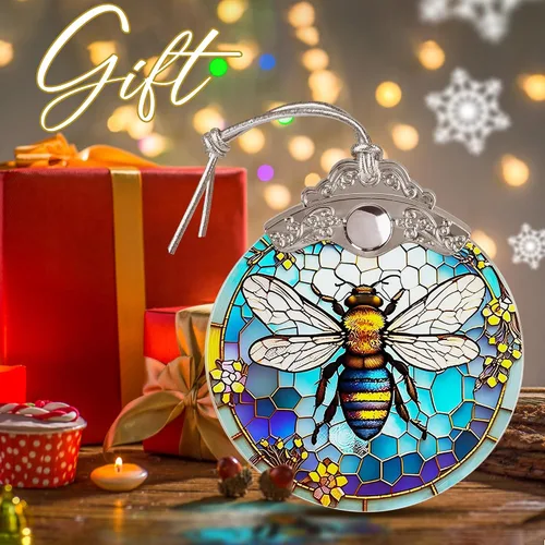 Miniatura 8 de Decoraciones navideñas de abejas – Adorno colgante de abeja de Jocidea – Árbol de Navidad de abeja – Decoración de Navidad de abeja – Regalo