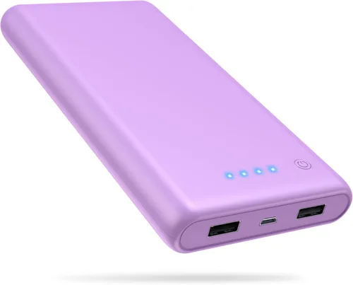 Miniatura 10 de Cargador portátil de 25800 mAh, cargador de teléfono portátil de carga rápida de 5 V/3 A, 3 puertos USB, batería externa, paquete de batería