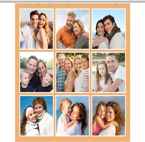 Miniatura 13 de Cortina de ducha personalizada, cortinas de ducha con foto personalizada, cortina de ducha personalizada de 60 x 72 pulgadas, añade tu propia Imagen