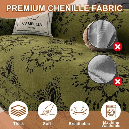 Miniatura 113 de STACYPIK Funda de sofá gris impermeable para perros, funda de sofá antideslizante para sofá de 3 cojines, funda seccional lavable para forma de L