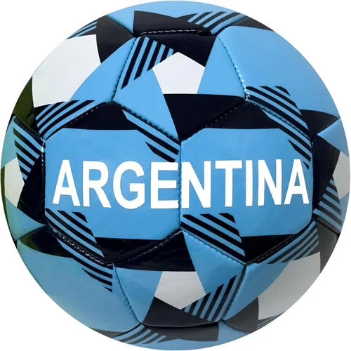 Icon Sports Balón de fútbol argentino, talla 5 y 4, pelota de bandera de Argentina Copa del Mundo Selección Nacional País