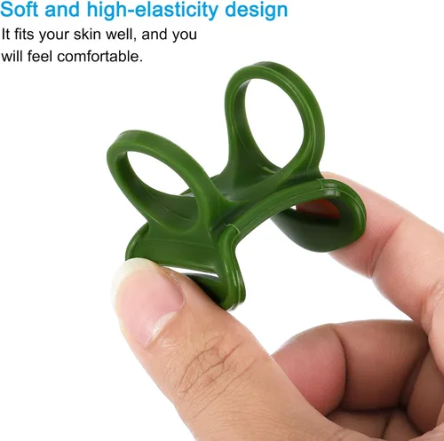 Miniatura 4 de PATIKIL Soporte para linterna frontal, 4 piezas de silicona suave de alta elasticidad, manos libres, soporte de repuesto para linterna exterior