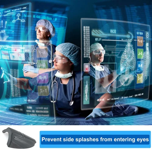Miniatura 6 de 5 pares de protectores laterales para lentes de seguridad, protectores laterales deslizantes, se adaptan a marcos de anteojos medianos a grandes