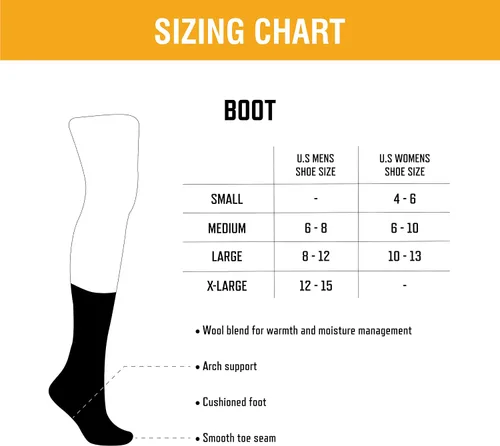 Miniatura 7 de Browning Calcetines de álamo, 2 pares de calcetines para botas de mezcla de lana