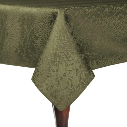 Miniatura 18 de Ultimate Textile Modern Damask Kenya - Mantel cuadrado (72 x 72 pulgadas), color negro