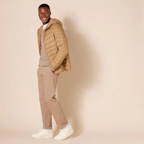 Miniatura 5 de Tienda Essentials - Pantalones de corte chino para hombres, entallados, informales y elásticos