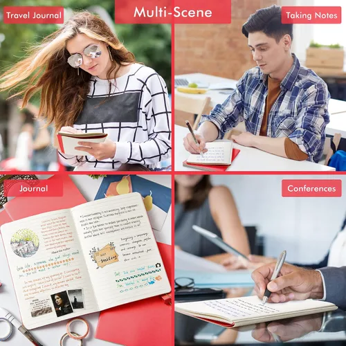 Miniatura 6 de Feela - Juego de 36 cuadernos de tapa blanda a granel, cuaderno en blanco rayado para viajes para mujeres y hombres, cuadernos rayados para la 36