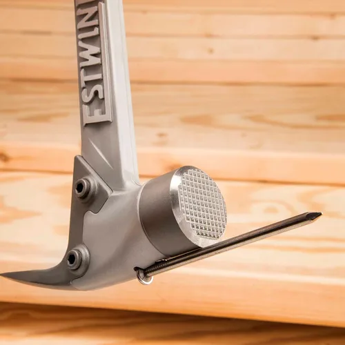 Miniatura 5 de Estwing AL-PRO - Martillo de carpintero de aluminio, 397 g, con garra recta para arrancar, boca fresada y mango reductor de impactos, color negro