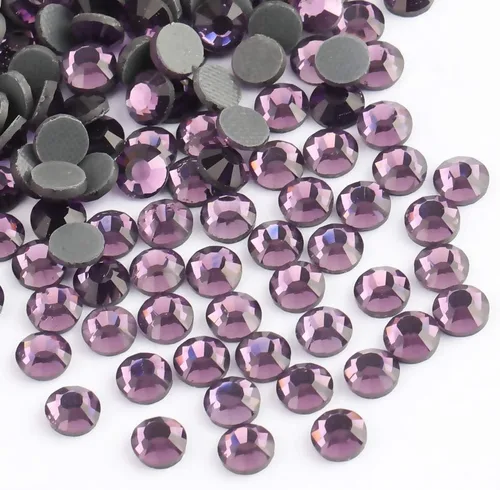 Miniatura 22 de BEADSLAND - Diamantes de imitación de cristal termoadhesivos, piedra cortada a máquina, 1440 unidades/paquete (amarillo limón, SS20/5 mm)