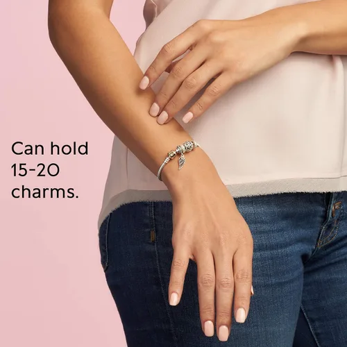 Miniatura 7 de PANDORA Jewelry Moments Snake Chain Charm Bracelet