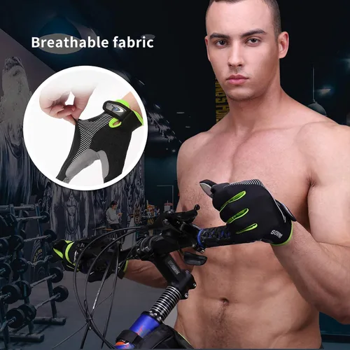 Miniatura 5 de Guantes de entrenamiento para hombres y mujeres, guantes de levantamiento de pesas transpirables, guantes de gimnasio cómodos para ejercicio, Gris