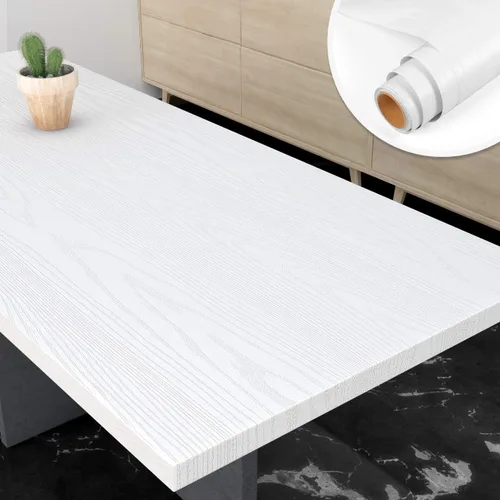 Miniatura 6 de Yenhome Papel de contacto de grano de madera, papel de contacto para despegar y pegar, 24 pulgadas de ancho x 118 pulgadas, envoltura de vinilo