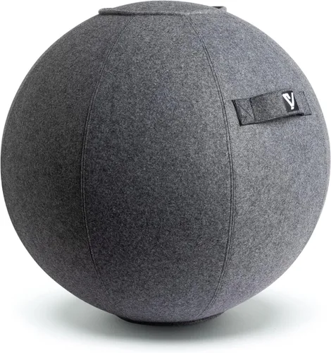 Miniatura 10 de Silla de bola sentada para oficina y hogar, pelota de yoga de ejercicio de pilates con cubierta para equilibrio, estabilidad y fitness, asiento