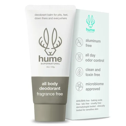 Miniatura 10 de Hume Supernatural Bálsamo invisible para todo el cuerpo, protección de cuerpo completo, sin aluminio, sin bicarbonato de sodio, control de olores