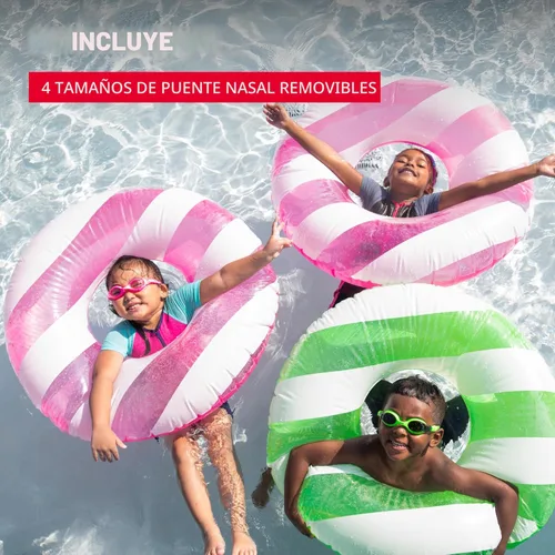 Miniatura 8 de TYR Swimple Tie-Dye Kids' Swim Goggles Azul/Verde