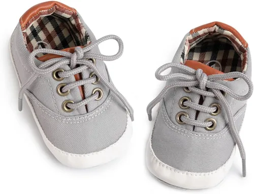 Morbido - Tenis de lona para bebés y niños pequeños, antideslizantes, para recién nacidos, para recién nacidos, para recién nacidos de 0 a 18 meses