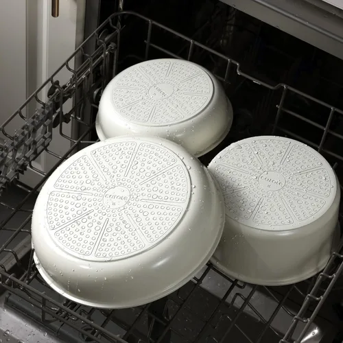 Miniatura 7 de CAROTE Juego de 18 utensilios de cocina de cerámica con mango desmontable, juego de ollas y sartenes antiadherentes, juegos de cocina no tóxicos