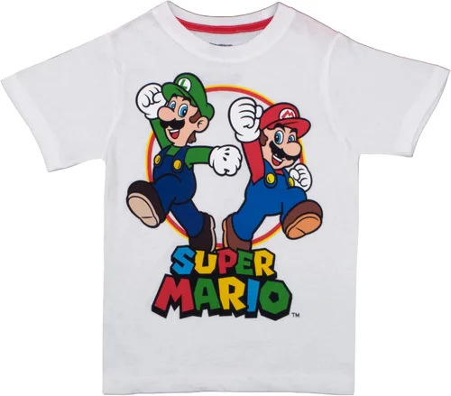 Miniatura 2 de Nintendo Super Mario Bros Camisetas de manga corta con gráficos de Mario Kart Friends para niños paquete de 2